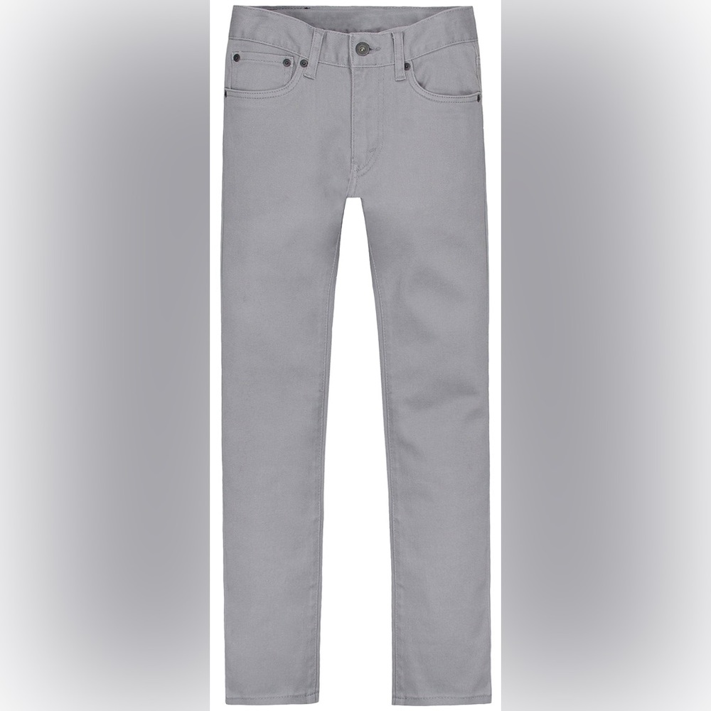 NWT Levi’s Boy’s 510 Super Skinny Denim Jeans in Light Gray